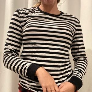 Pacsun. Black and white striped long sleeve shirt.